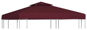 vidaXL Prieeldak 2-laags 3x3m 310 g/m² bordeaux