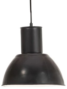 vidaXL Hanglamp rond 25 W E27 28,5 cm zwart