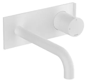 Hotbath Cobber Afbouwdeel - voor wastafelkraan - 18cm uitloop - Mat Wit CB106EXT18WH