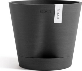 Ecopots bloempot Venice 2 20- Rond - Dark Grey - Diameter 20,1 x H17,7 cm