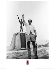 Kunstdruk Muhammad Ali - Black Power Statue, (60 x 80 cm)