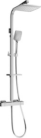 Mexen CQ62 opbouwdoucheset met regendouche en thermostatische kraan, chroom - 772506295-00