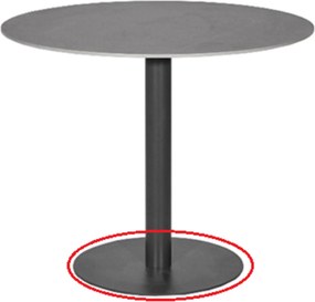 Barset 2 personen 70 cm Aluminium/wicker Taupe Coco Nathan/Como