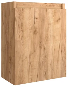 Fontana Bano toiletmeubel warm eiken 40x22cm met waskom in taupe