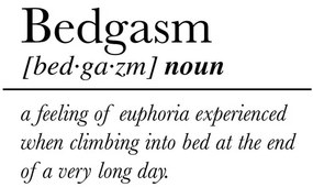 Ilustratie Quote Bedgasm, Ninola Design