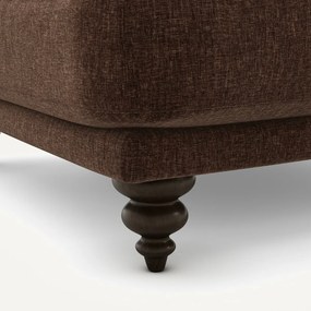 Voetenbank van fluweel chenille, Lazare