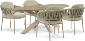 Tuinset 4 personen  Rope Zand/Beige 4 Seasons Outdoor Calma/Brookline
