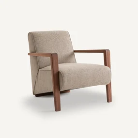 Fauteuil viscose-melée linnen, Sanami