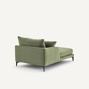Longchair in polyester-katoen, MODERNISTE, ontwerp van Emmanuel Gallina