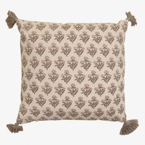 Vierkant Kussen 45x45 Cm In Katoen Heitor Beige – Crème - Sklum