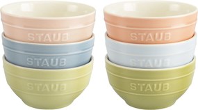 Staub Ceramique 12 cm / 6-delig, Kommenset Macaron, Gemengde kleuren - Ceramique - Staub