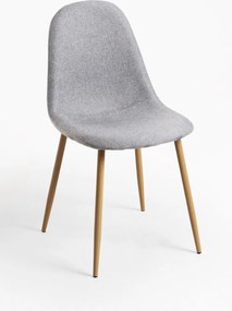 Set 4 Teok Stoffen Stoelen