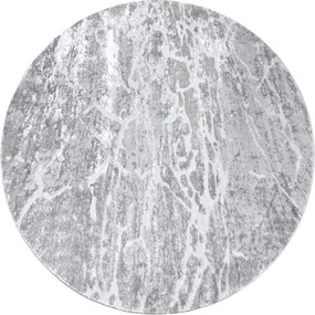 Tapijt MEFE modern  Rond ,  6182 Beton - Structureel,  twee poolhoogte , grijskleuring
