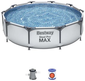 Bestway frame zwembad steel pro max set rond 305 cm