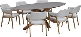 Garden Impressions Alexia tuinset 7-delig - Scot tuintafel 230x115 cm