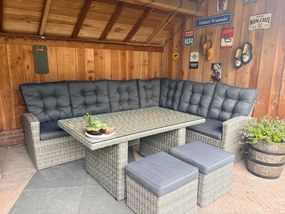 Lounge/diningset San Marino - Paloma grijs