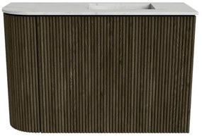 Mondiaz Joya DLux 60cm toiletmeubel ronding links shadow met wastafel faye rechts zonder kraangat opalo