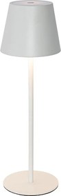 Tafellamp wit incl. LED dimbaar en oplaadbaar IP54 - Murdock