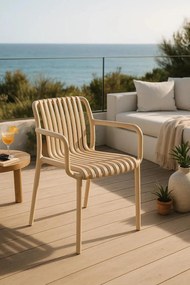 Somer stoel met armleuningen