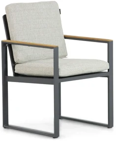 Tuinstoel Aluminium Grijs-antraciet Lifestyle Garden Furniture Faro