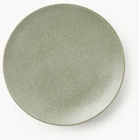 Handgemaakte dinerborden Nordic Marsh, 4 stuks
