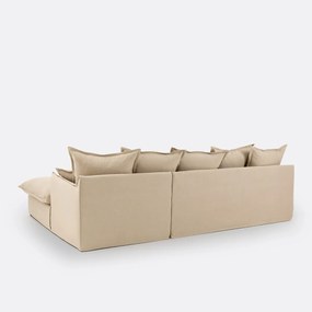 Hoes voor hoekbank in dik linnen, Odna