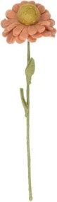 Bloem zonnehoed, vilt, roze, 30 cm