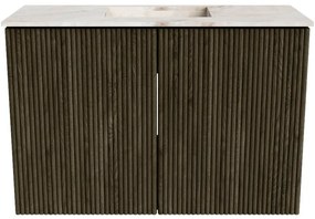 Mondiaz Joya DLux 60cm toiletmeubel shadow met wastafel faye midden zonder kraangat frappe