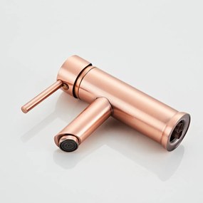 Saniclear Copper wastafelkraan met eenhendel bediening geborsteld koper