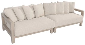 4 Seasons Outdoor Raffinato 4-zits loungebank latte SALE  Loungebank    beige weerbestendig