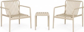 Bistroset 2 personen  Kunststof Zand/Beige Domani Furniture Alba