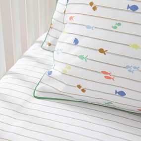 Kussensloop voor babybed in perkal, Elliot