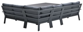 Garden Impressions Camilo lounge dining set 6-delig - donker grijs