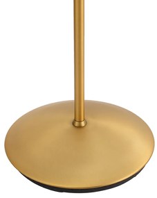 Moderne vloerlamp brons incl. LED 3-staps dimbaar oplaadbaar - Waldorf