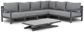 Dining Loungeset 6 personen Aluminium Grijs  Lifestyle Garden Furniture Lagos/Palazzo