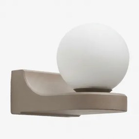 Lanham Aluminium Wandlamp Moka Bruin - Sklum