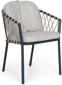 Tuinstoel Rope Grijs-antraciet Lifestyle Garden Furniture Morano