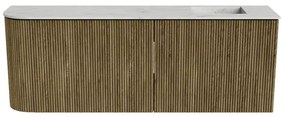 Mondiaz Joya DLux 110cm toiletmeubel ronding links dusk met wastafel faye rechts 1 kraangat opalo