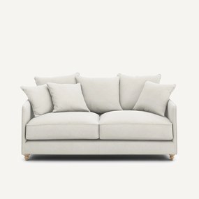 3-zits compacte slaapbank in linnen fluweel, LAZARE