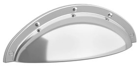 Muebles Folk handgreep 9.5cm zilver