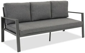 Zakintos antraciet aluminium driezitsbank Garden Point