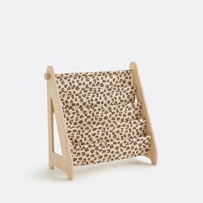Kinderboekenrek met luipaardprint Azhar