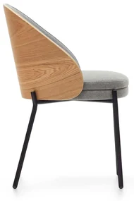 Kave Home Eamy Eetkamerstoel Met Houten Rugleuning Naturel