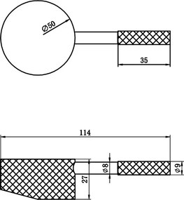 Saniclear Nero Curved hendel voor wastafelkranen (SK6701 en SK11755)