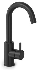 Hotbath COBBER Wastafelmengkraan met draaibare uitloop zonder waste Geborsteld zwart PVD CB004MBP