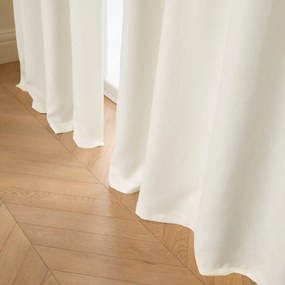 Verduisteringsgordijn in gewassen linnen, ruflette-afwerking, PRIVATE