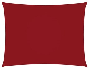 vidaXL Zonnescherm rechthoekig 6x7 m oxford stof rood