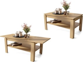 ASTI-R eiken Oasis - moderne salontafel met uitschuifbaar blad