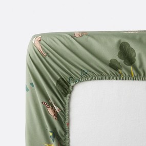 Hoeslaken voor kinderen, katoen, dierenprint, YOSEMITE CAMP