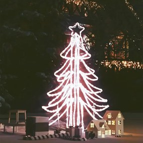 vidaXL Kerstfiguur boom inklapbaar met 360 LED's warmwit